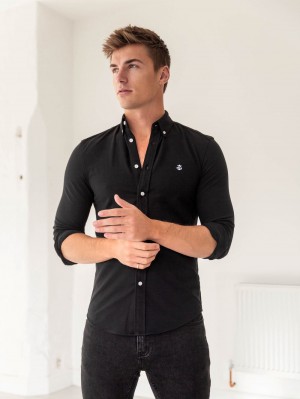 Black Blakely Arlo Soft Stretch Shirt | FXW627584