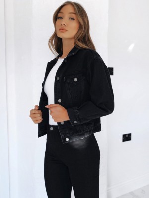 Black Blakely Brooklyn Denim Jacket | QLT254861