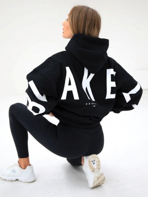 Black Blakely Isabel Oversized Hoodie | RCZ168720