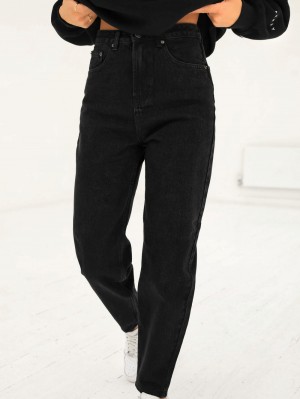 Black Blakely Mom Jeans | EHR278365