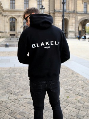 Black Blakely Noir II Relaxed Hoodie | EGI028534