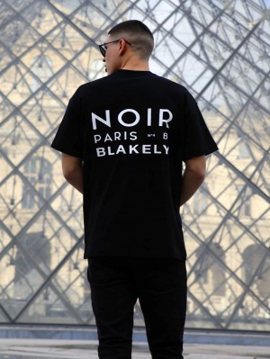 Black Blakely Noir Relaxed T-Shirt | YPJ738642