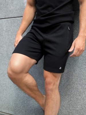 Black Blakely Toulon Textured Shorts | EOW487096