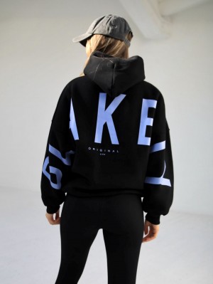 Black & Blue Blakely Members Isabel Oversized Hoodie | HYM941802