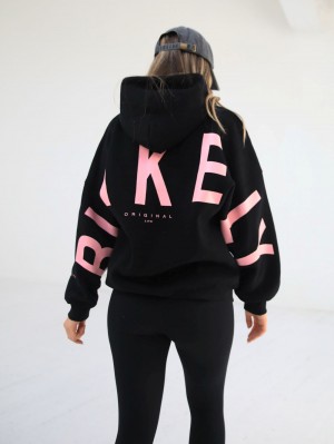 Black & Pink Blakely Members Isabel Oversized Hoodie | PYV781925