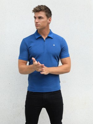 Blue Blakely Toulon Textured Polo | FHL861702