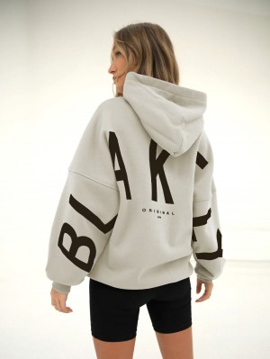 Bone Blakely Isabel Oversized Hoodie | FSD592136