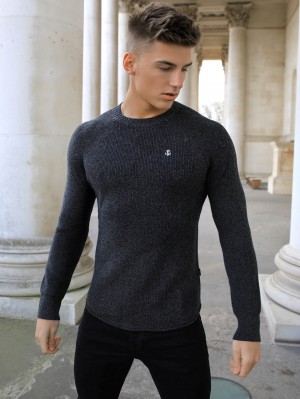 Charcoal Blakely Olton Knit Jumper | PVU524169