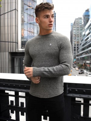 Charcoal Blakely Yardley Knit Jumper | NXK263795