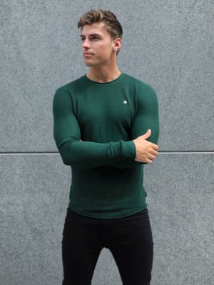 Dark Green Blakely Mason Knit Jumper | SRW709412