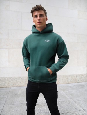 Dark Green Blakely Universal Relaxed Hoodie | EHX716402