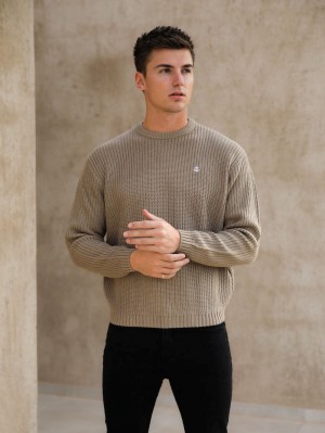 Dark Oat Blakely Stanton Knit Jumper | WMC471028