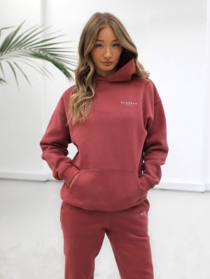 Deep Berry Blakely Universal Women's Relaxed Hoodie | QWL734689