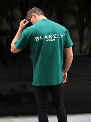 Deep Green Blakely Members Relaxed T-Shirt | JUP360712