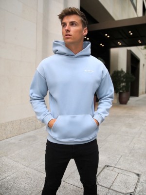 Ice Blue Blakely Universal Relaxed Hoodie | BUD491835