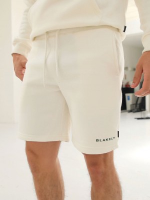 Ivory Blakely Riviera Initial Jogger Shorts | JLQ407896