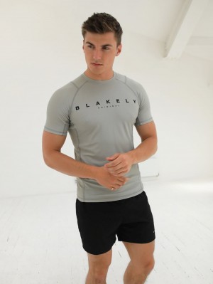 Light Grey Blakely Apex Active T-Shirt | XJC632785