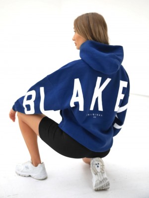 Midnight Blue Blakely Isabel Oversized Hoodie | XEZ025196