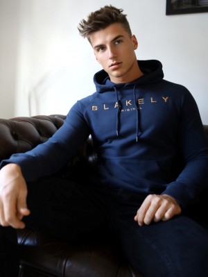 Navy Blakely Vatolla Hoodie | QDW917356