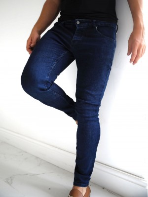 Navy Blakely Vol. 7 Skinny Jeans | GBL965271