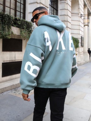 Sage Green Blakely Idris Oversized Hoodie | VDG952640