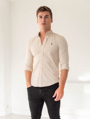 Sand Blakely Arlo Soft Stretch Shirt | JOY063987