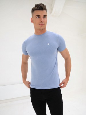 Sky Blue Blakely Rowan Brushed Soft T-Shirt | MKP938761