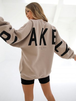 Tan Blakely Isabel Oversized Jumper | LYV458716