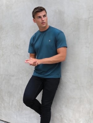 Teal Green Blakely Anchor Relaxed T-Shirt | CXN879641