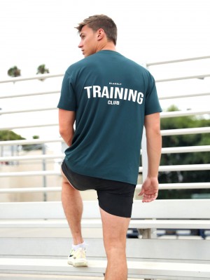 Teal Green Blakely Relaxed Training T-Shirt | ZIT481739