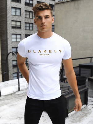 White Blakely Goldstone T-Shirt | LFJ490261