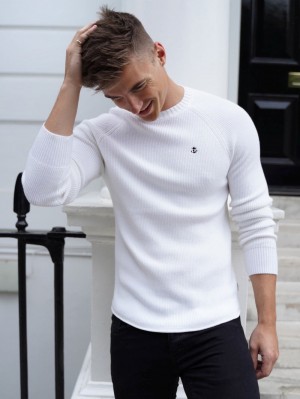 White Blakely Oxley Knit Jumper | VAL074693