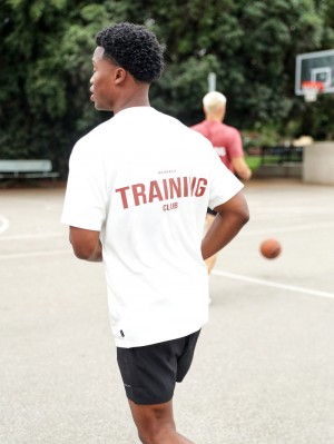 White Blakely Relaxed Training T-Shirt | GSC972135