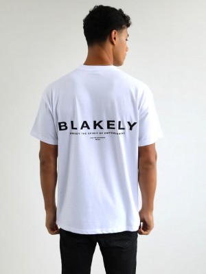 White Blakely Statement Relaxed T-Shirt | SEG158324