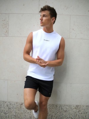 White Blakely Universal Sleeveless Tee | DZC204397