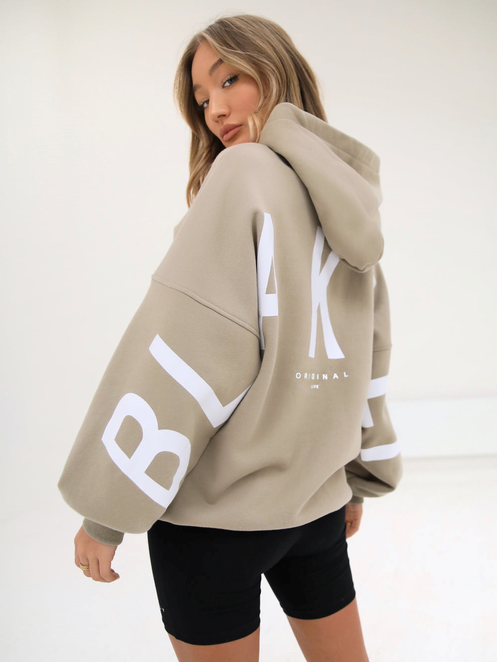 Beige Blakely Isabel Oversized Hoodie | BQP487629