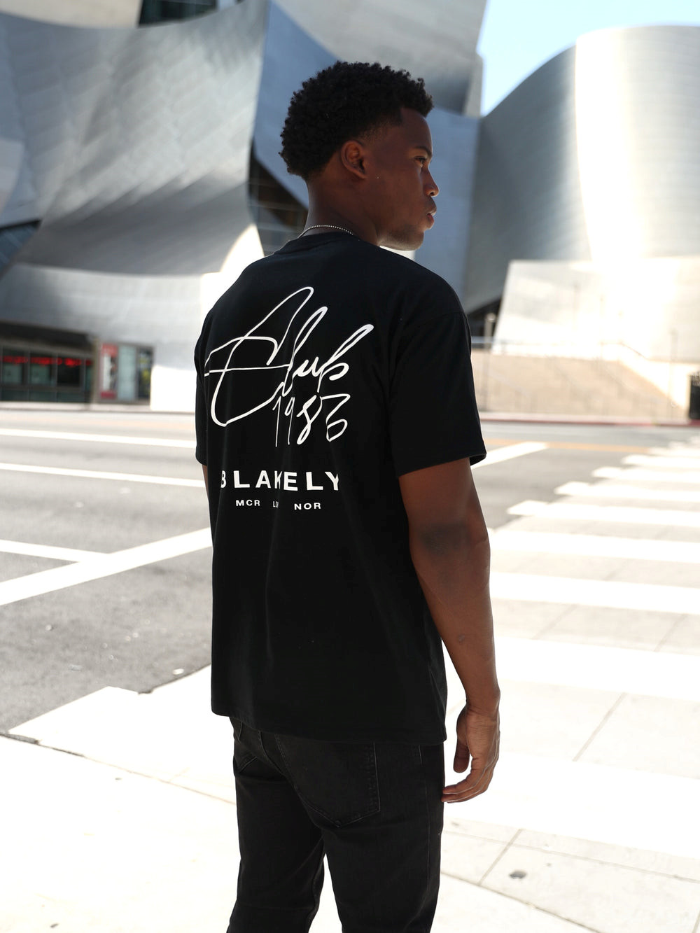 Black Blakely Club Relaxed T-Shirt | AVL347129