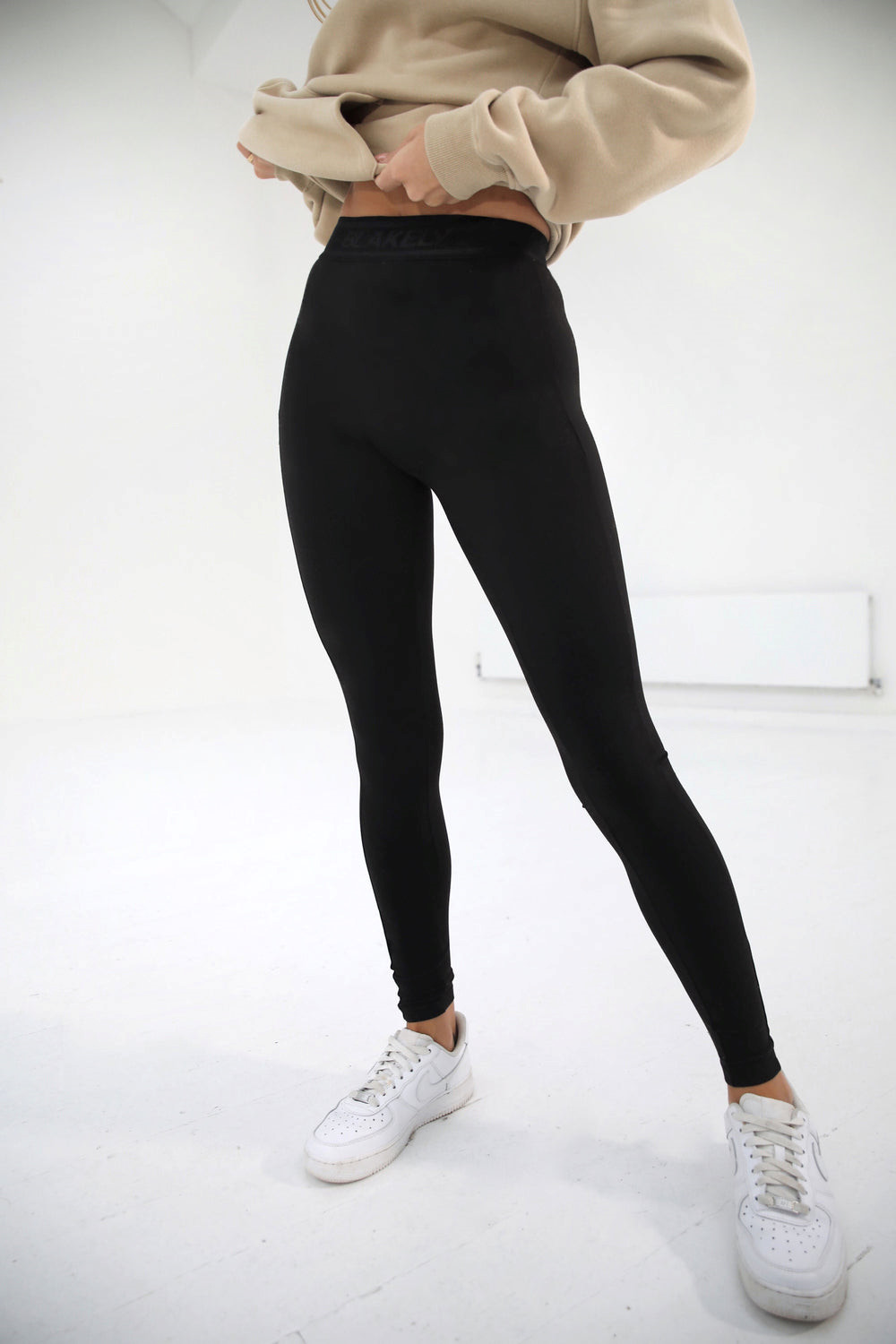 Black Blakely Core Soft Leggings | RPO879265