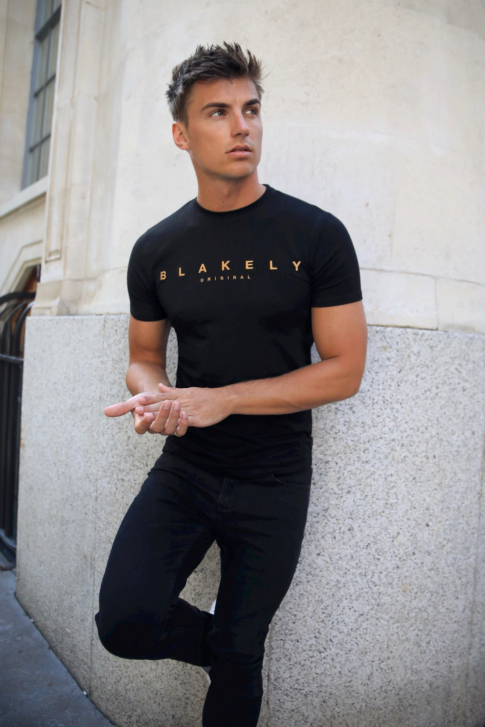 Black Blakely Goldcross T-Shirt | ALO712849