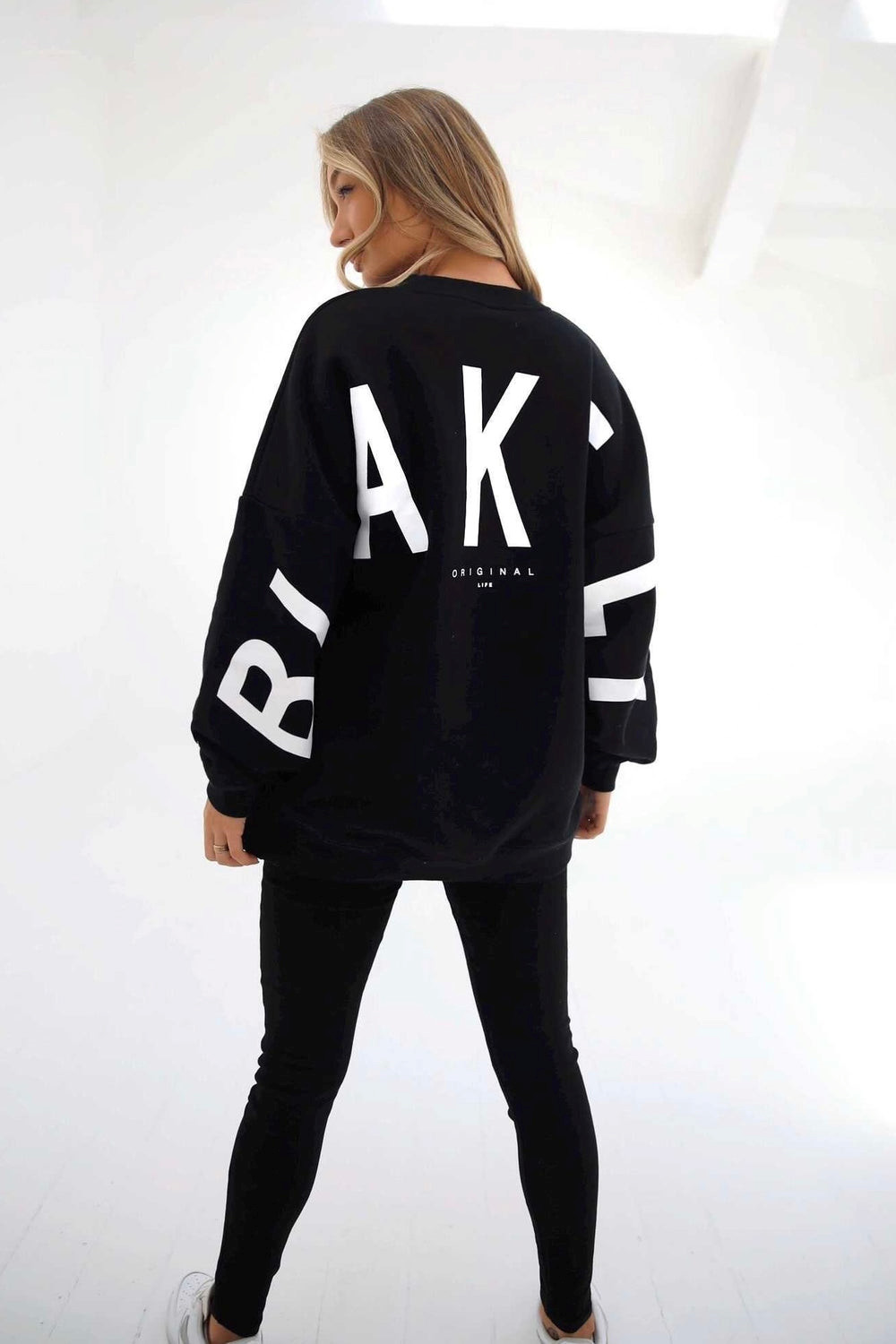 Black Blakely Isabel Oversized Jumper | XAU325476