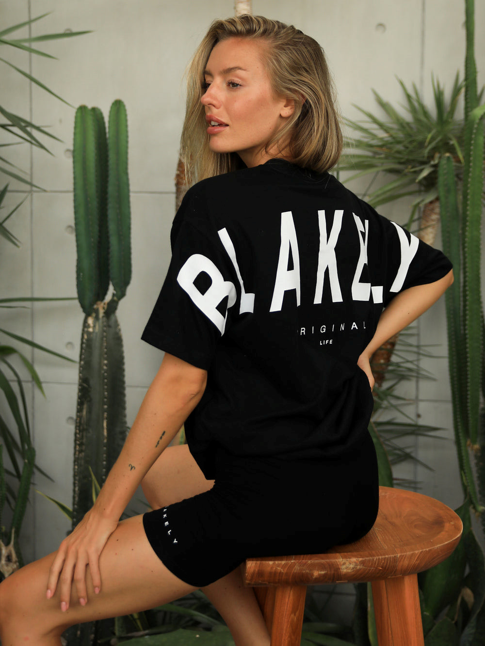 Black Blakely Isabel Oversized T-Shirt | LQP087961