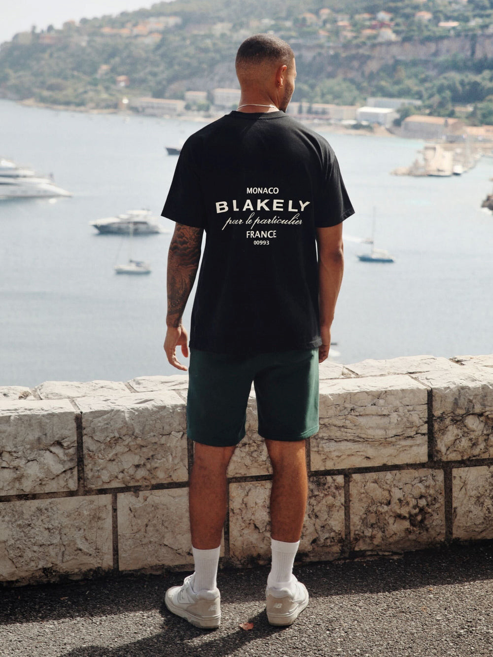 Black Blakely Monaco Relaxed T-Shirt | ENG874321