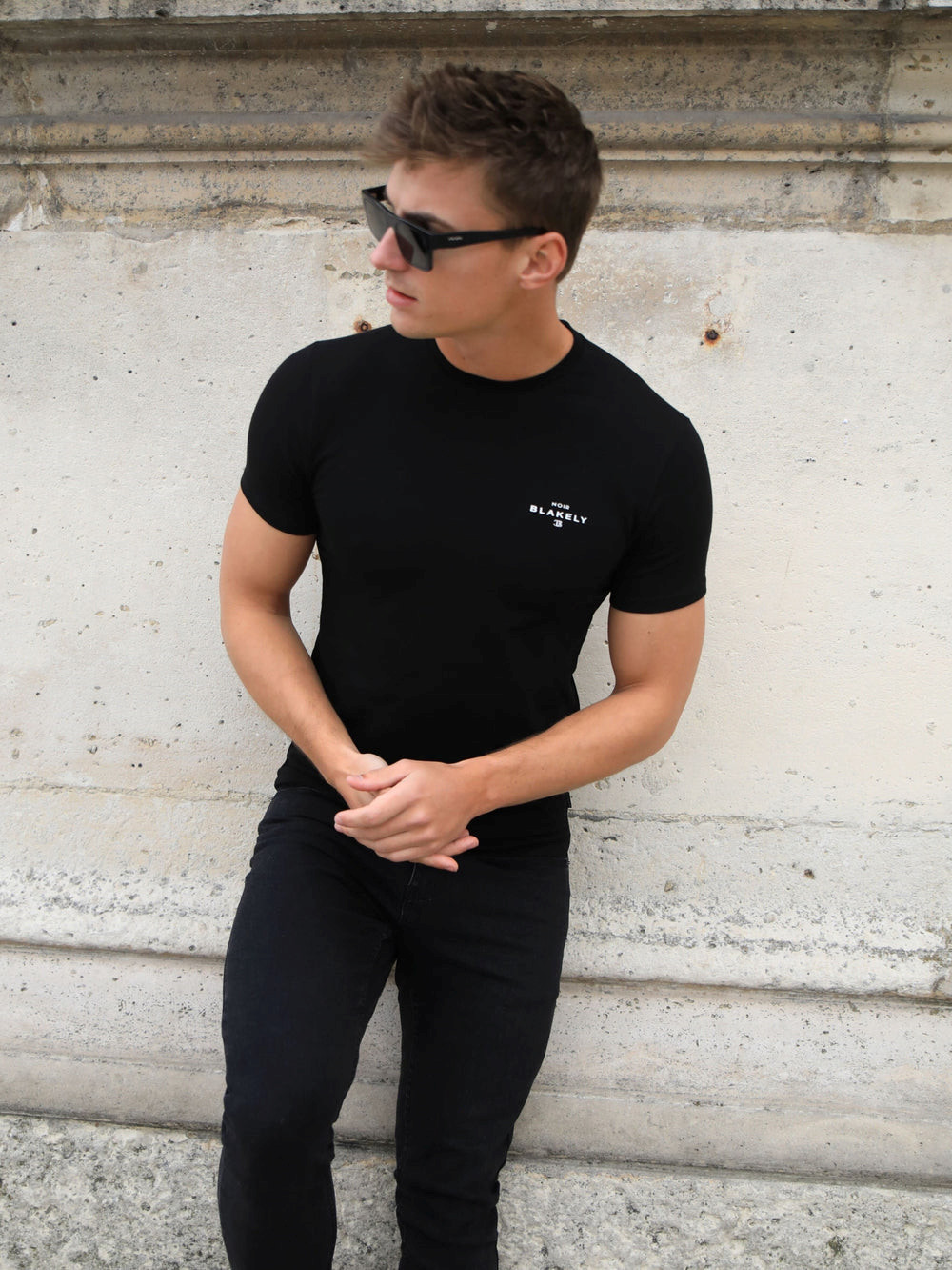 Black Blakely Noir II Slim T-Shirt | EJU385729