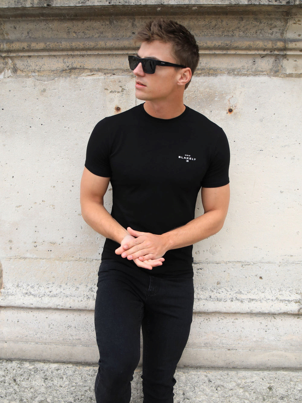 Black Blakely Noir II Slim T-Shirt | EJU385729