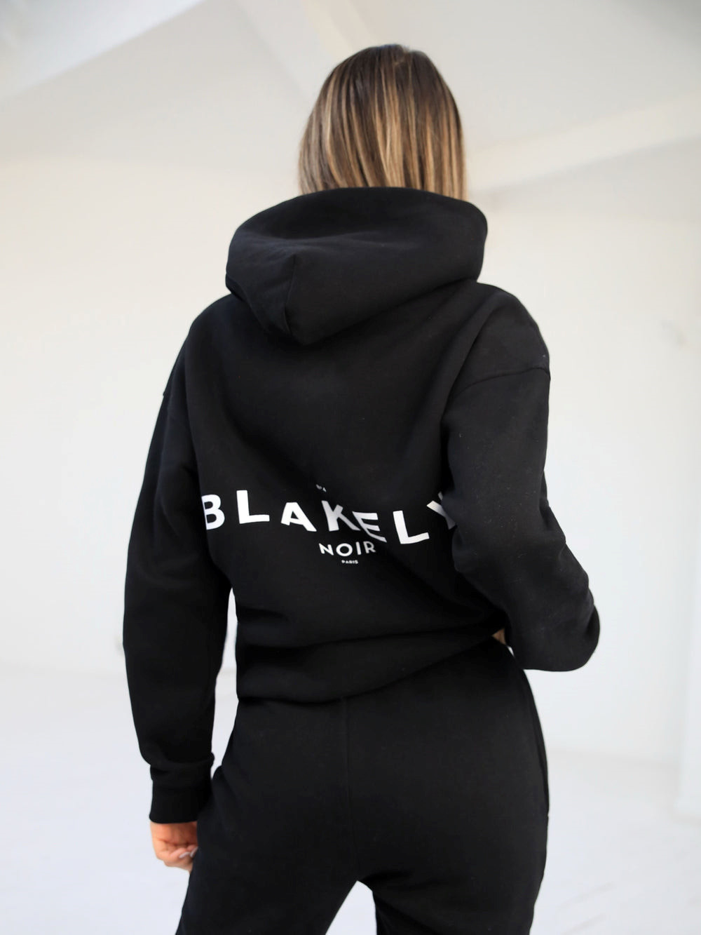 Black Blakely Noir II Women's Relaxed Hoodie | MNO543601