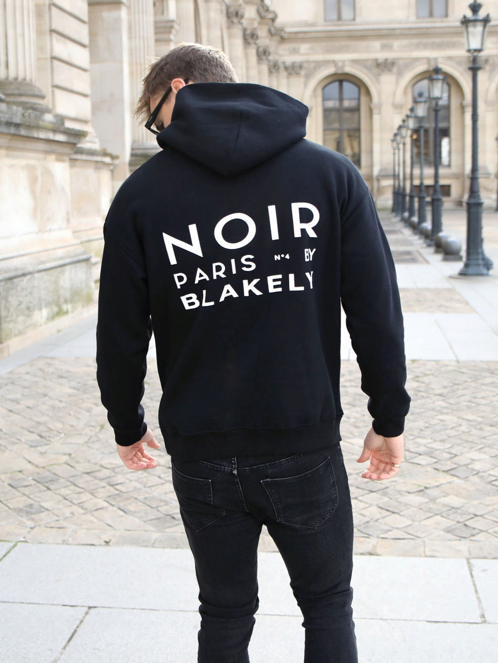 Black Blakely Noir Relaxed Hoodie | XGV172043