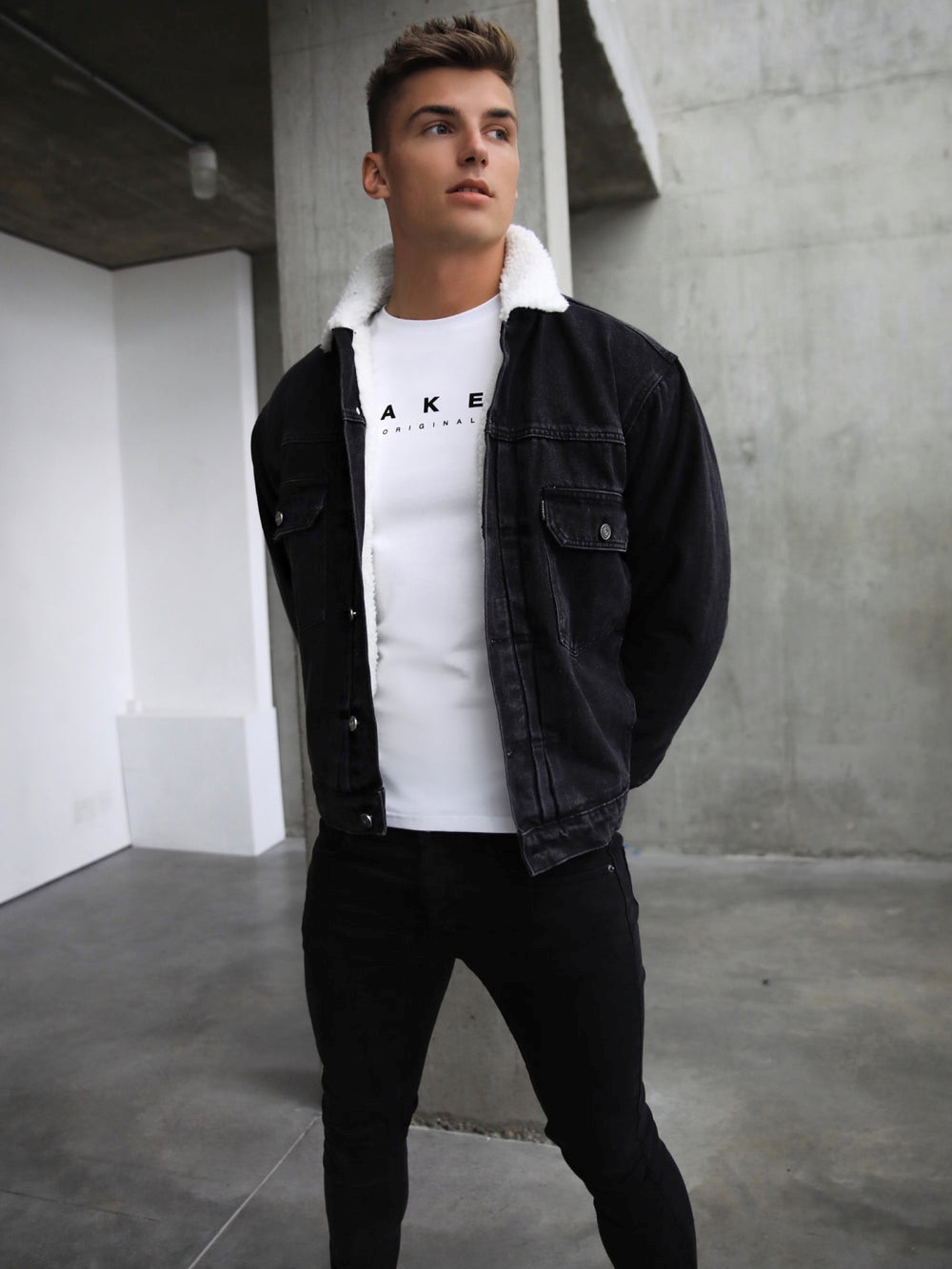 Black Blakely Raleigh Denim Jacket | BZS524198