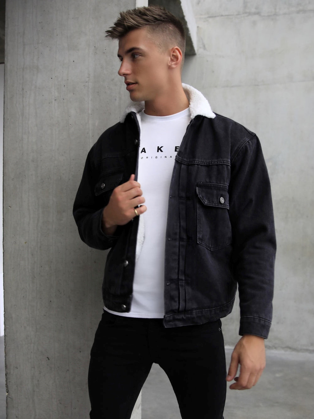 Black Blakely Raleigh Denim Jacket | BZS524198