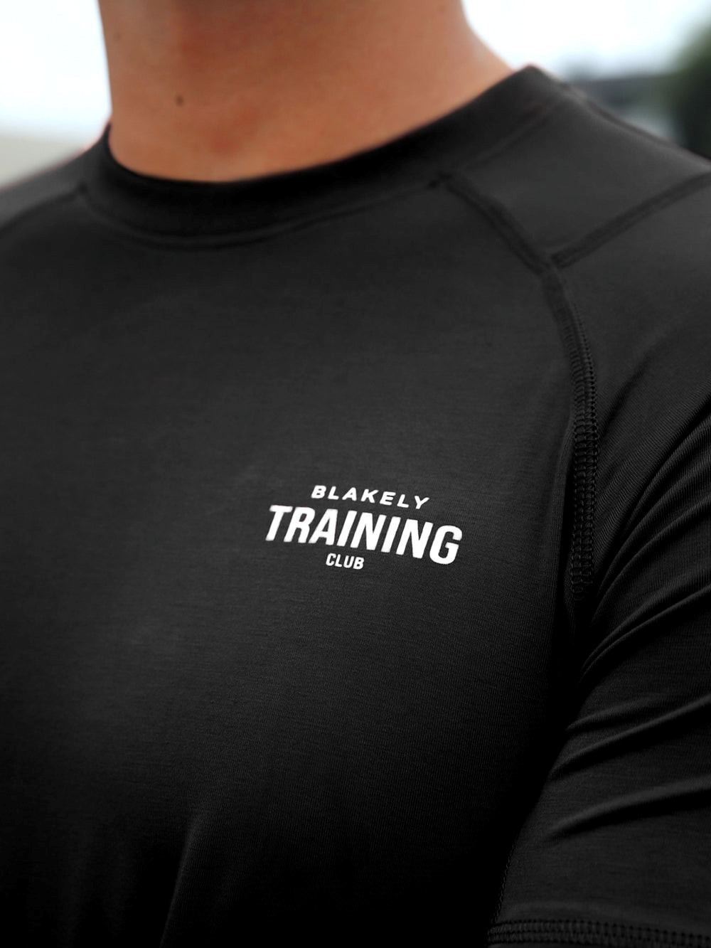 Black Blakely Slim Training T-Shirt | XSU130586