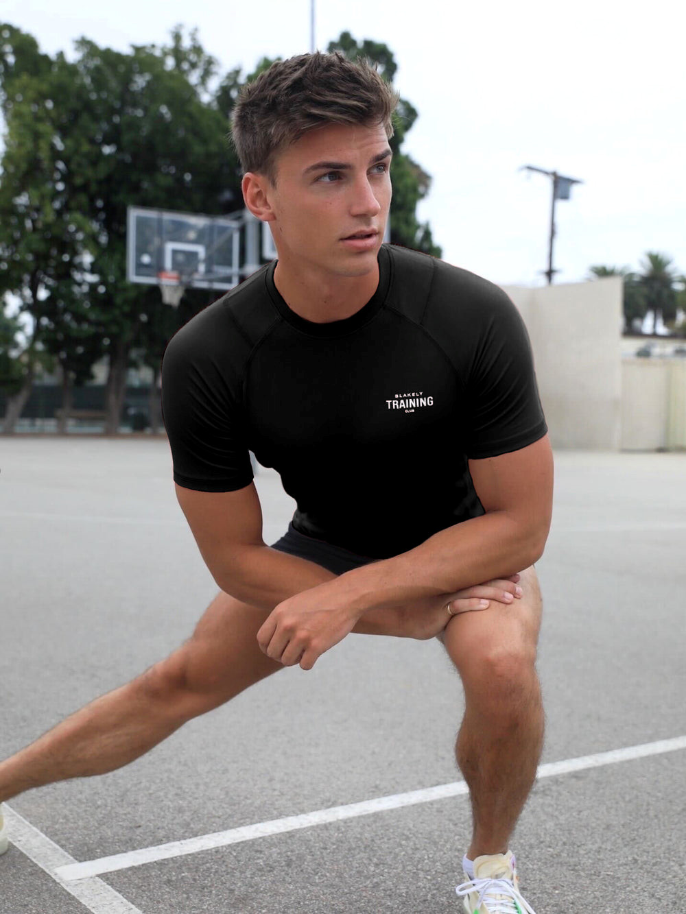 Black Blakely Slim Training T-Shirt | XSU130586